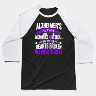 SO MANY MEMORIES STOLEN LEAVES ALZHEIMER AWARENESS Gift Baseball T-Shirt